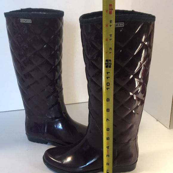 Tommy Hilfiger Tall Rainboots in quilted effect - Picture 7 of 9